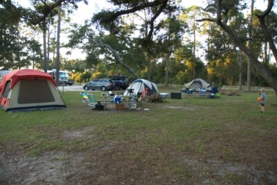 Camping at Pensacola Naval Air Station