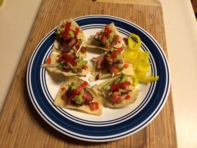 Ahi Tuna and Filet Mignon Crisps